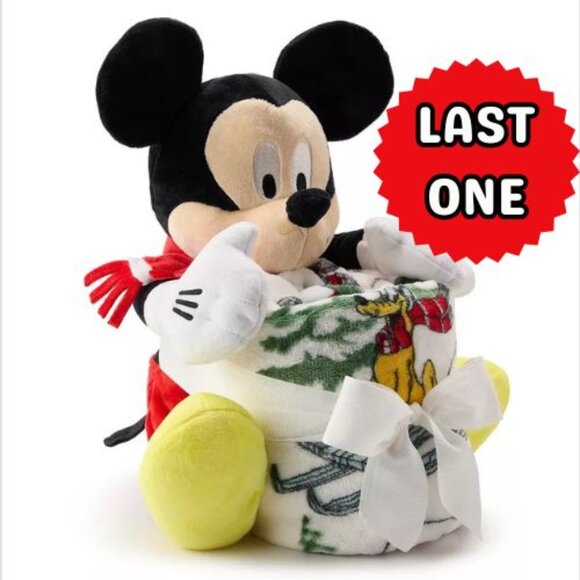 Disney Other - Mickey and Friends Blanket Buddy 2 pc Set PLUSH NWT